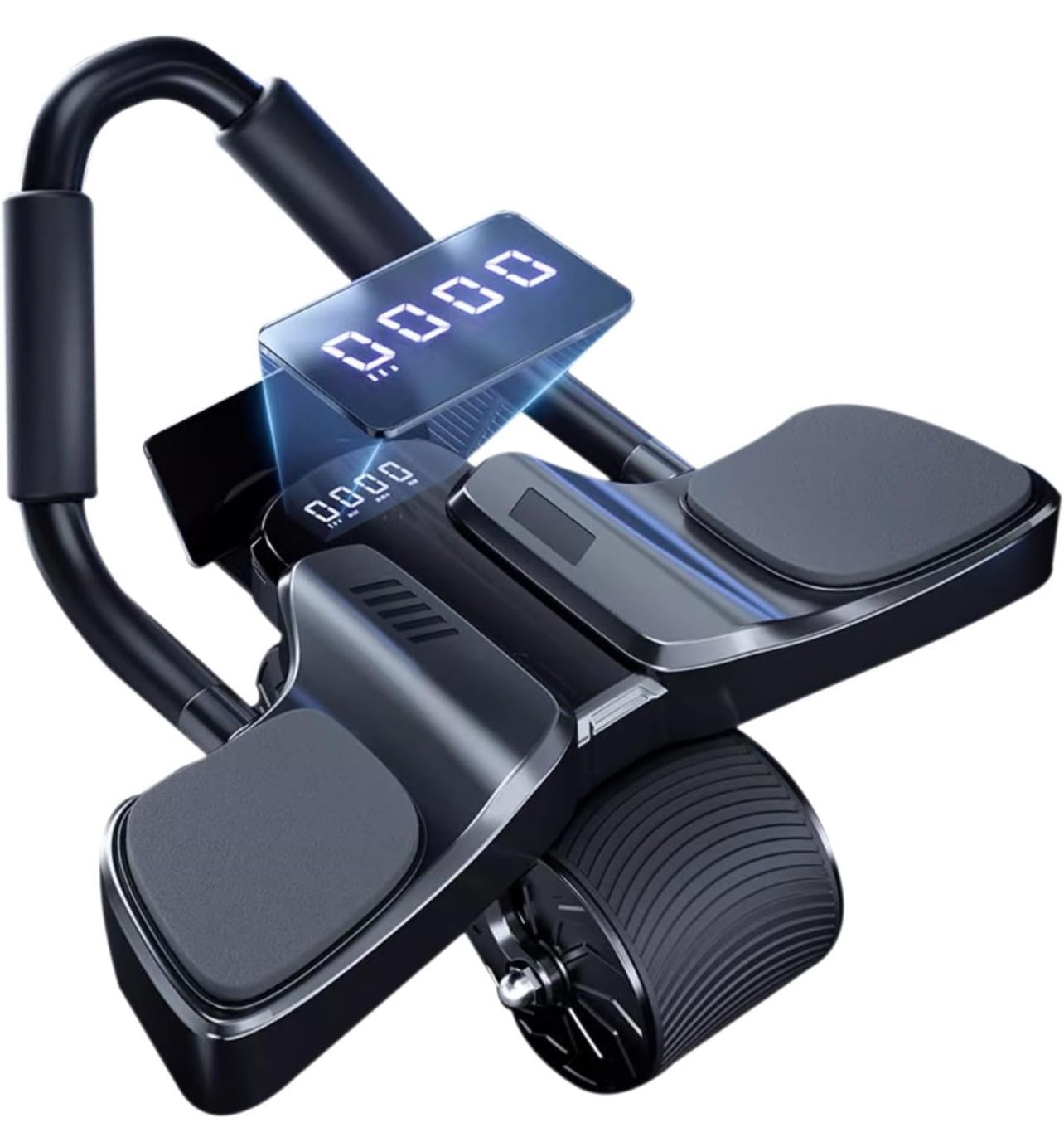 Ab Roller Wheel with Elbow Support Automatic Rebound Abdominal Wheel Dolly Core Strengthening Trainer Fitness Belly Training Ab Roller 2024 New with t