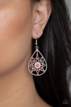 A Flair for Fabulous Orange Earrings