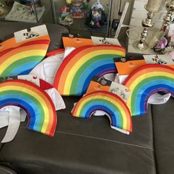 Rainbow Dog Costumes For Halloween Size Xs, S, M, & L