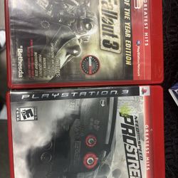 ps3 NFS and fallout game