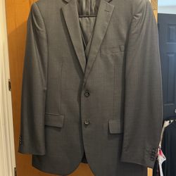 Charcoal Grey 3 piece vested men’s suit