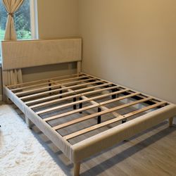 Queen platform bed frame - no box spring needed