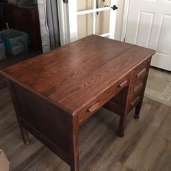 Awesome Antique Oak Desk