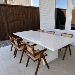 CB2 Concrete Dining Table