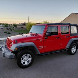 2010 JEEP WRANGLER UNLIMITED SPOT CLEAN TITLE