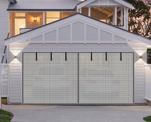 9x7FT Privacy Silver Grey Heavy Duty Magnetic Garage Screen
