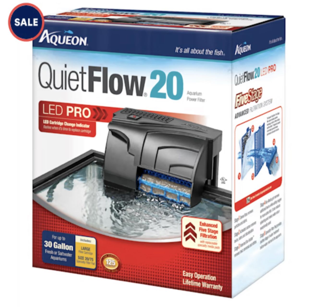 Aqueon Quiet Flow 20 Aquarium Filter.