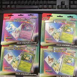 Pokemon TCG Prismatic Evolution Tech Sticker Collection 