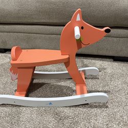 Wooden fox rocker