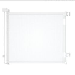 dearlomum Retractable Mesh Baby Gate /Mesh Dog Gate, 33" Tall, Extends up to 55" Wide