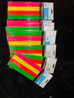 Neon #2 Wooden Pencils – New, Unopened Packs