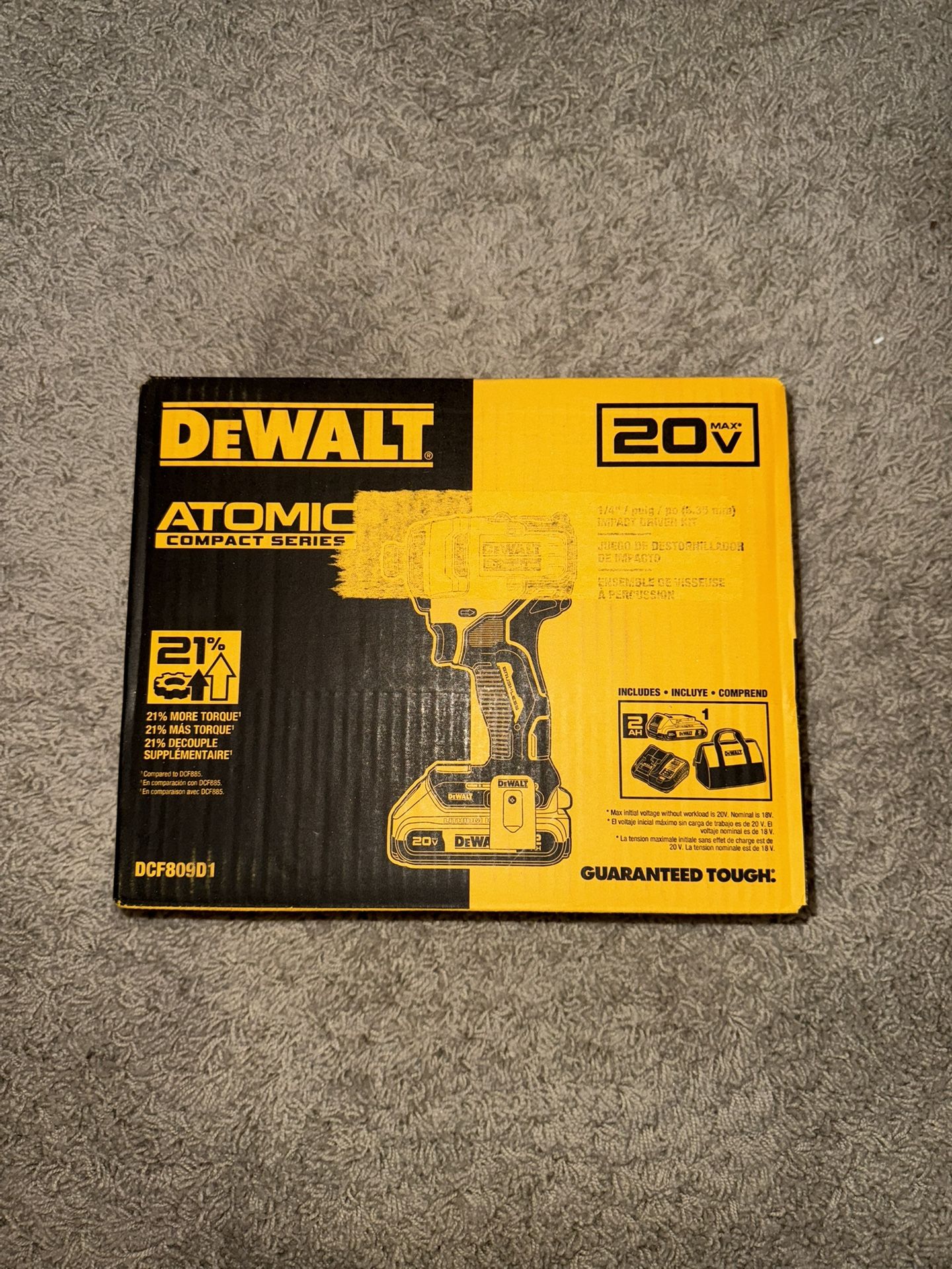 DeWalt 20V Atomic Brushless Impact Driver Kit – NEW – Battery, Charger, Bag