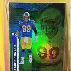 Aaron Donald 2022 Illusion Emerald Parallel With The Free Kenny Pickett