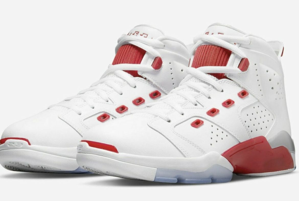 JORDAN 6-17-23 WHITE / UNIVERSITY RED MEN'S DC7330