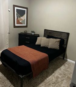 Twin XL bed w/ mattress And Dresser