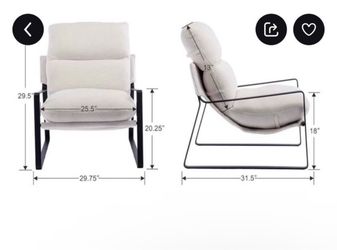 Boho Bone Colored Sling Chair
