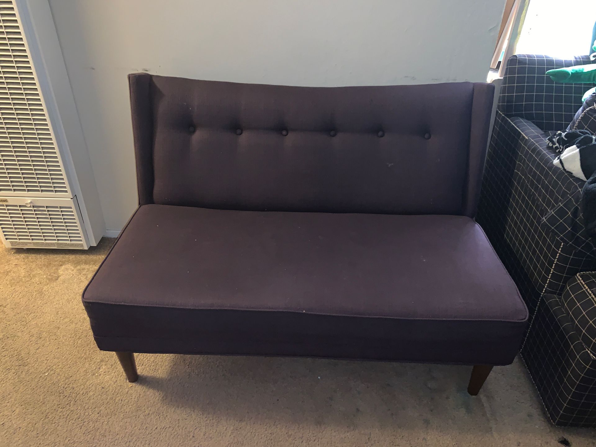 Dark purple couch