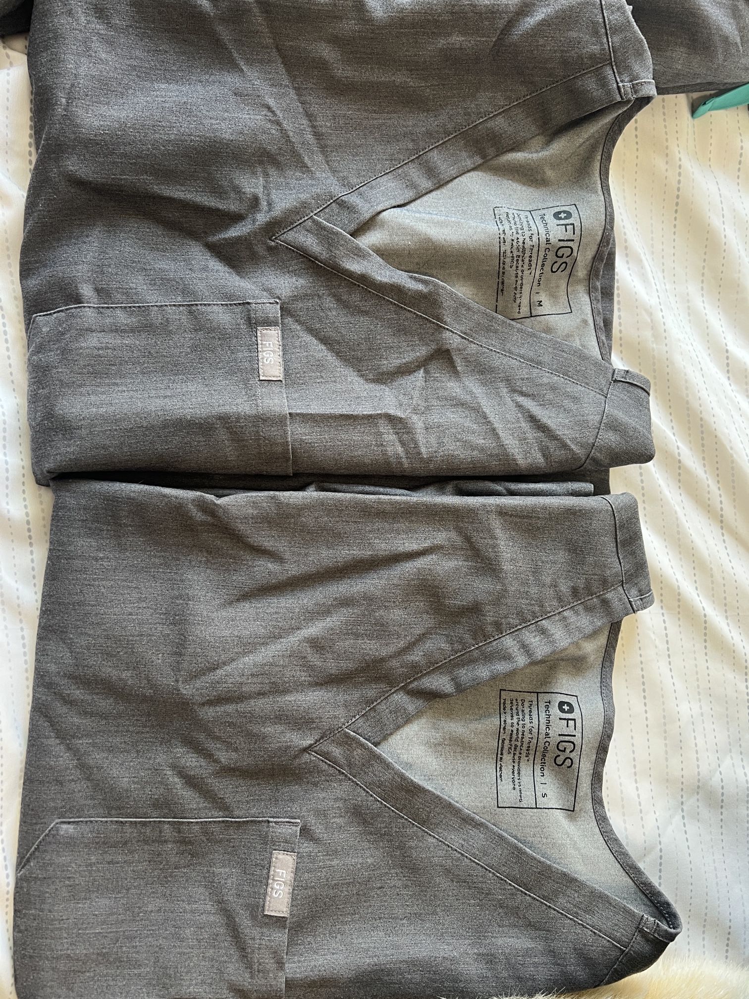 FIGS Catarina Graphite Scrub Set (M & S) 1 Pocket