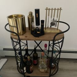 Wood Bar cart 