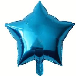 Star Foil Balloons. Blue Balloons. Globos De Estrella 18 Inch Balloon. Azul  