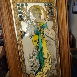 Antique Mirror Picture