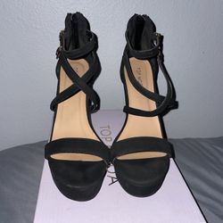 Black Top Moda Heels