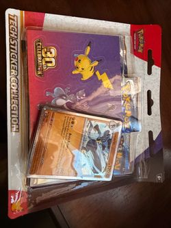 Pokemon lucario tech sticker 30th celebration
