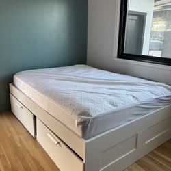 Brand New IKEA BRIMNES Storage Bed Frame 