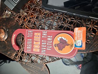 Va. Tech Hokies Wooden Door Hanger.