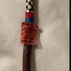 Rare Vintage Handmade Pencil From Africa 