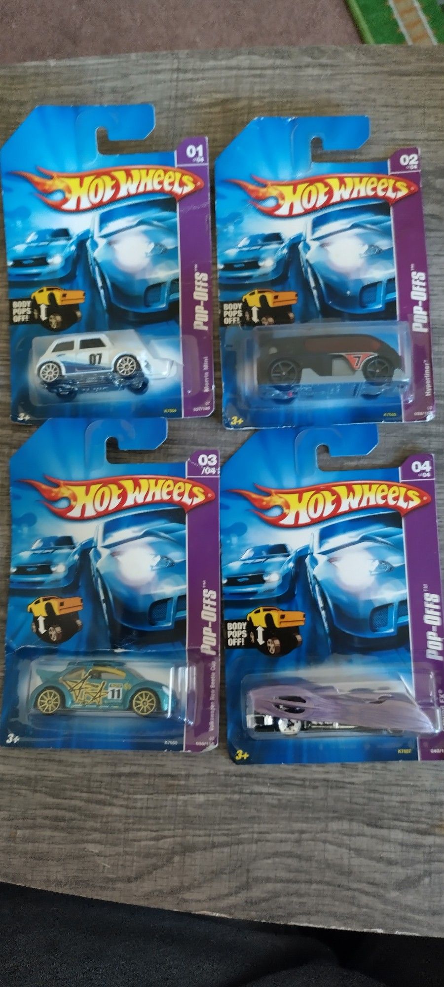 Entire Set Of Hot Wheels Pop Offs