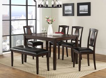 6 Piece Dinning Set  With Bench Sedona