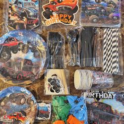Monster Truck Birthday Decorations 