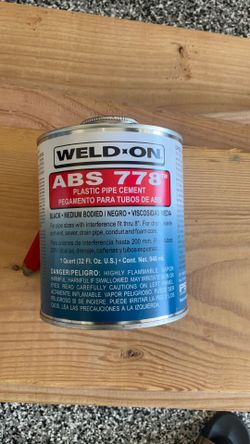 Weld-On ABS 778 Plastic Pipe Cement 1 Quart