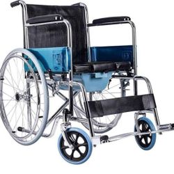 Manual Folding Pushchair, Portable Disabled Trolley Transport Chair Self Propel Sport Wheelchair with Toilet,

Brand New in box 🎁 

Se habla español 