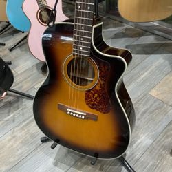 Guild OM140ce Antique Burst With Binding 