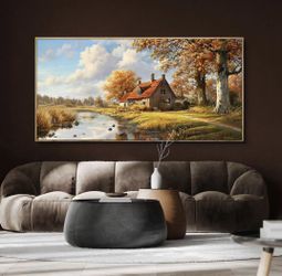 Rustic Wall Canvas Art Farmhouse Wall Decor 24 X 48