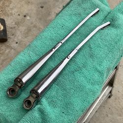 70-72 VW Bug Original Windshield Wiper Arms, CHROME