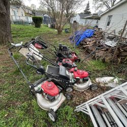 Honda & Toro Mowers For Parts Or Fix