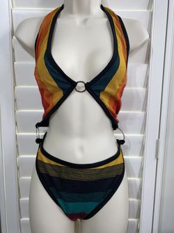 STRIPED MONOKINI BIKINI