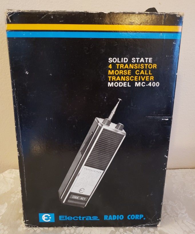 Two Vintage Solid State 4 Transistor Morse Call Transceivers By Electra ~Model # MC 400 ●See Details Below●