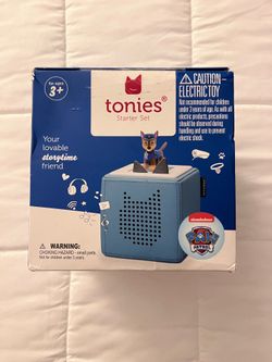 tonies Toniebox 2 Screen-Free Audio Player Bundle with PAW Patrol Chase Tonie, Age Group 3+, Sky Blue
