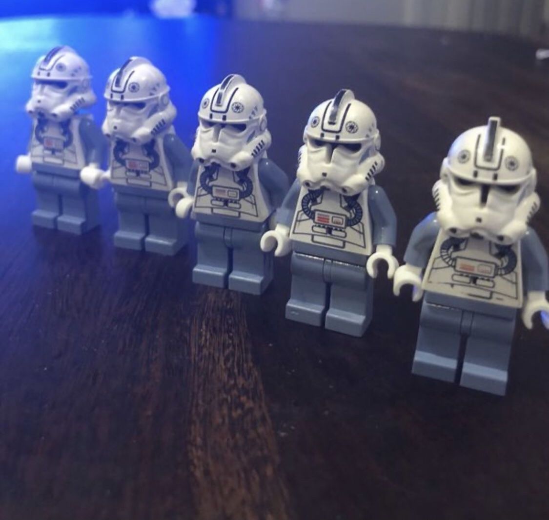 Lot of 5 Lego Star Wars Minifigure mini Clone Pilot clone Trooper ARC