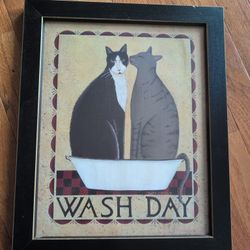 Framed Cat Wall Art