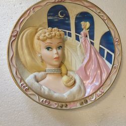 1996 Barbie Enchanted Evening Collectors Plate
