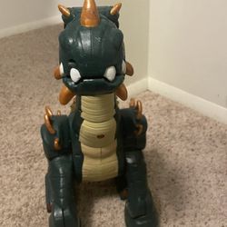Fisher Price Imaginext "SPIKE THE ULTRA DINOSAUR" Green 2007 NO REMOTE/CHARGER