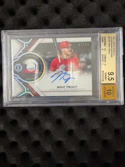 2021 Topps Tribute Mike Trout Auto Patch BGS 9.5 47/50
