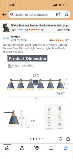Vintage bathroom light fixture