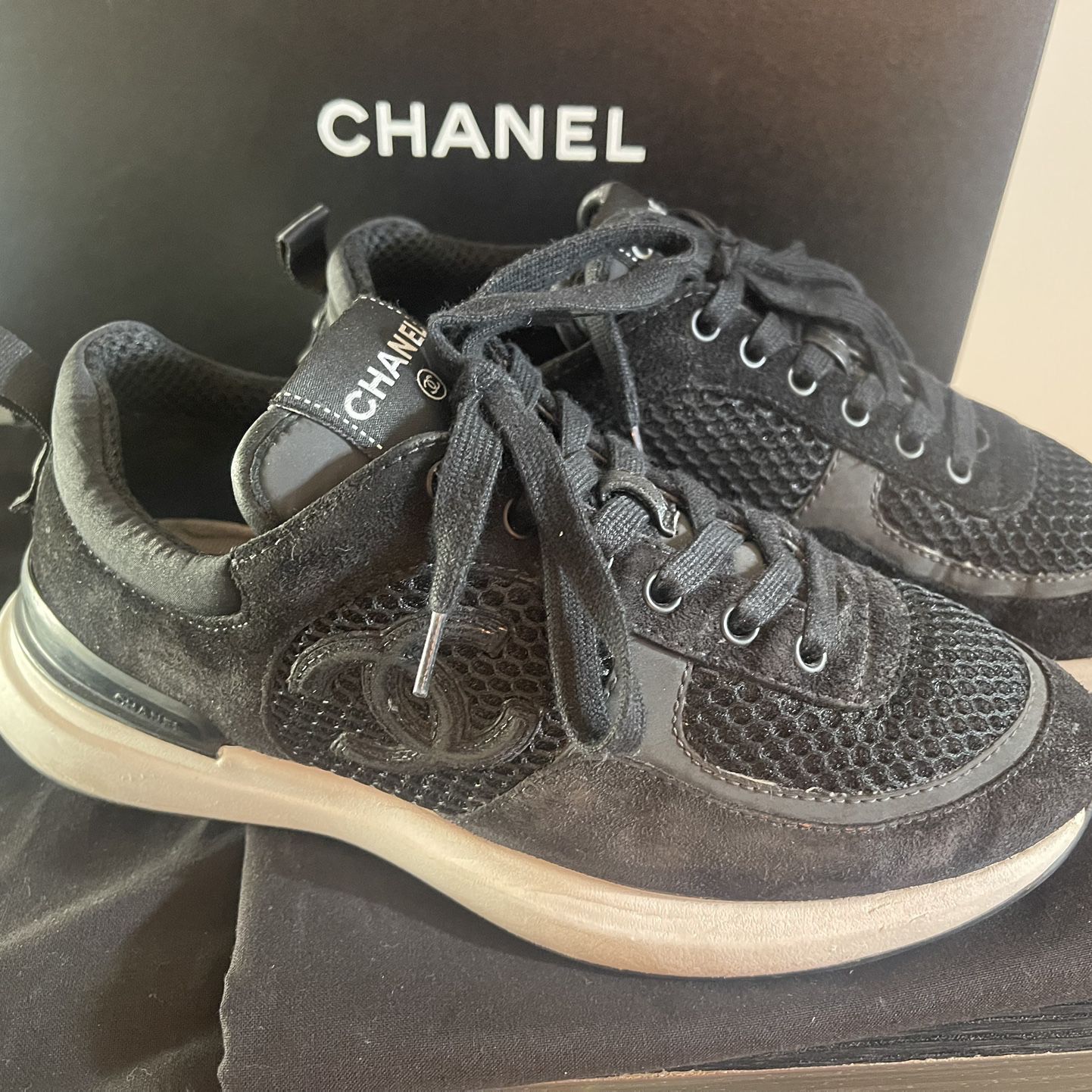 Chanel Sneakers 44 10B Practically New for Sale in Houston, TX - OfferUp