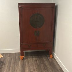 Red Wood Cabinet 